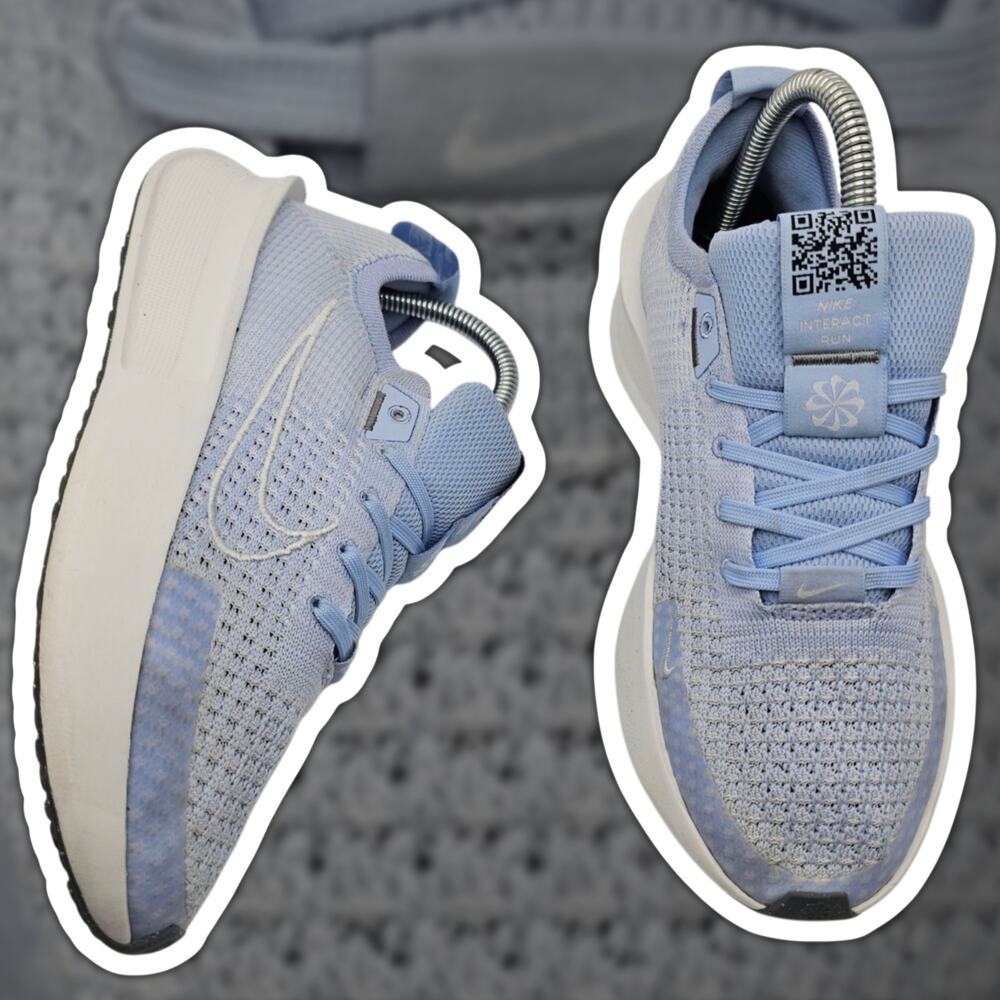 Nike Interact Run Light Blue Cobalt Bliss Womens 7 Running Shoes Sneakers